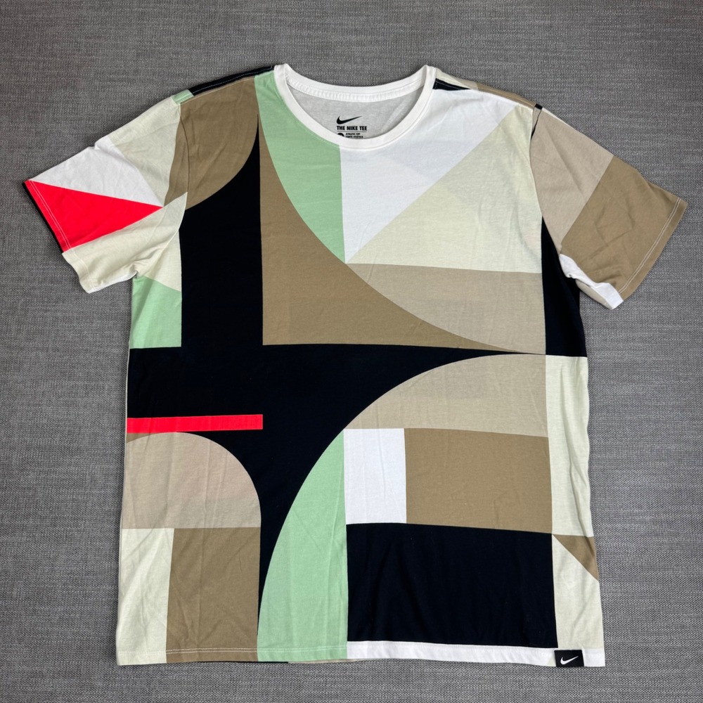 Nike KD 8 Kevin Durant Colorblock Geometric T-Shirt XL Streetwear Basketball